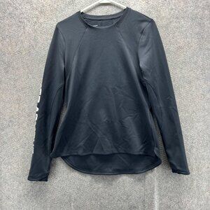 Under Armour Shirt Womens Medium Black ColdGear Long Sleeve Athletic Thermal Top